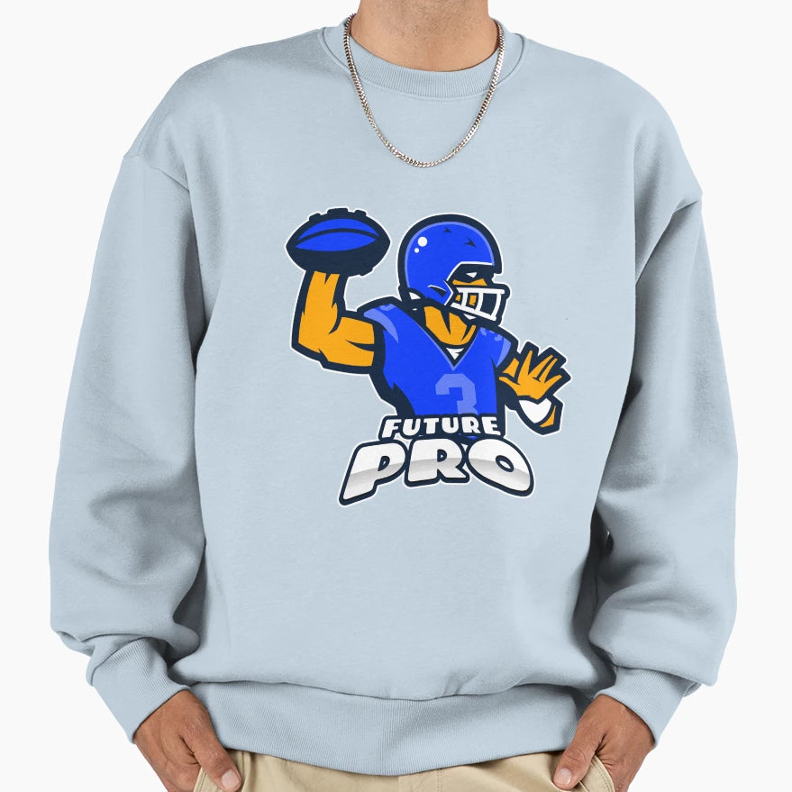 Future Pro Football Player 1 Sweatshirt - Graphic Print for Adults - T-Shirt, Sweatshirt, Hoodie