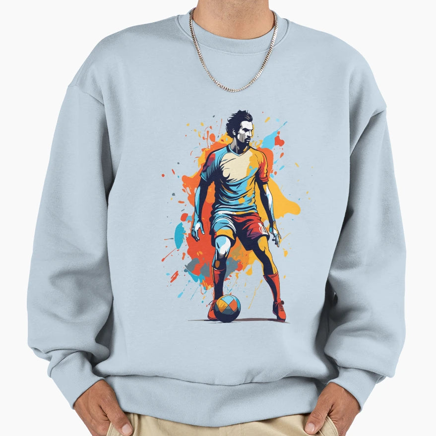 Football Aesthetic Streetwear Sweatshirt - Fun Novelty Design for Adults - T-Shirt, Sweatshirt, Hoodie