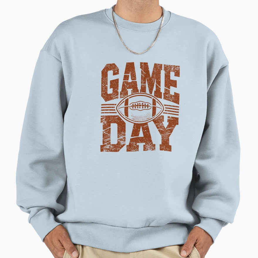 Game Day Football Grunge Sweatshirt - Aesthetic Graphic for Adults - T-Shirt, Sweatshirt, Hoodie