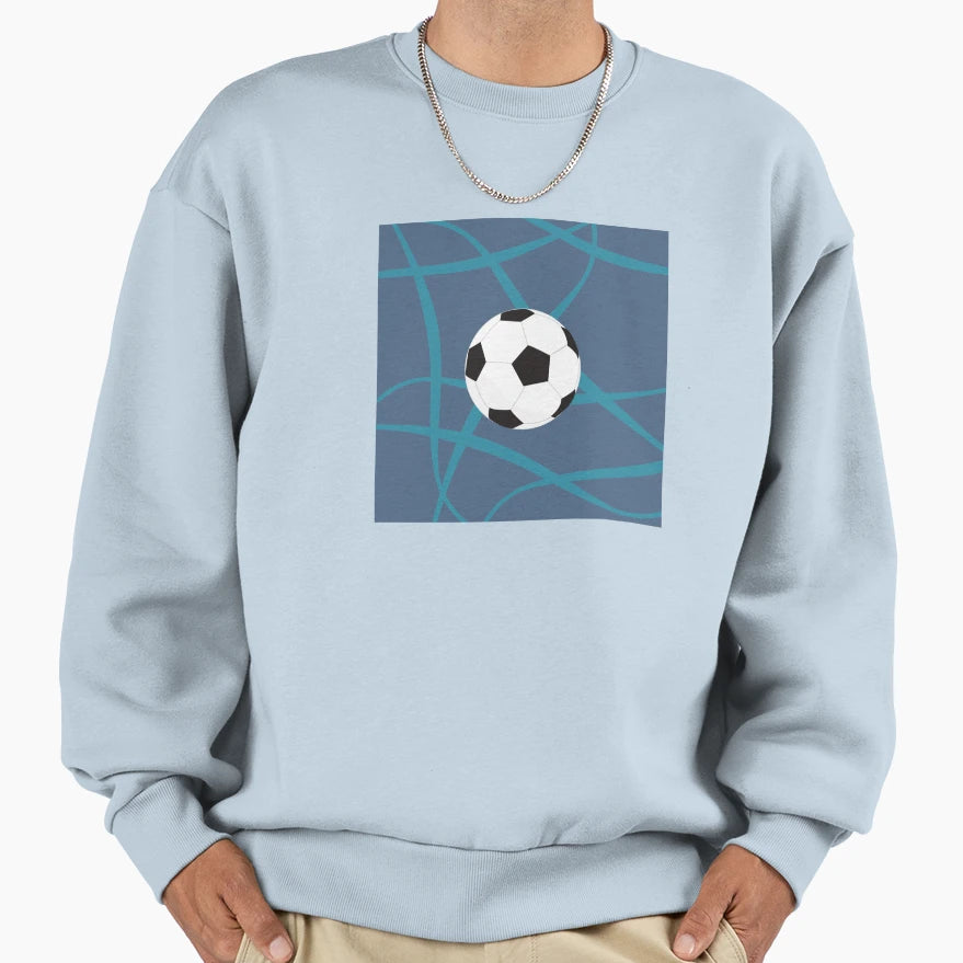 Football Blue Sweatshirt - Casual Everyday Wear for Adults - T-Shirt, Sweatshirt, Hoodie