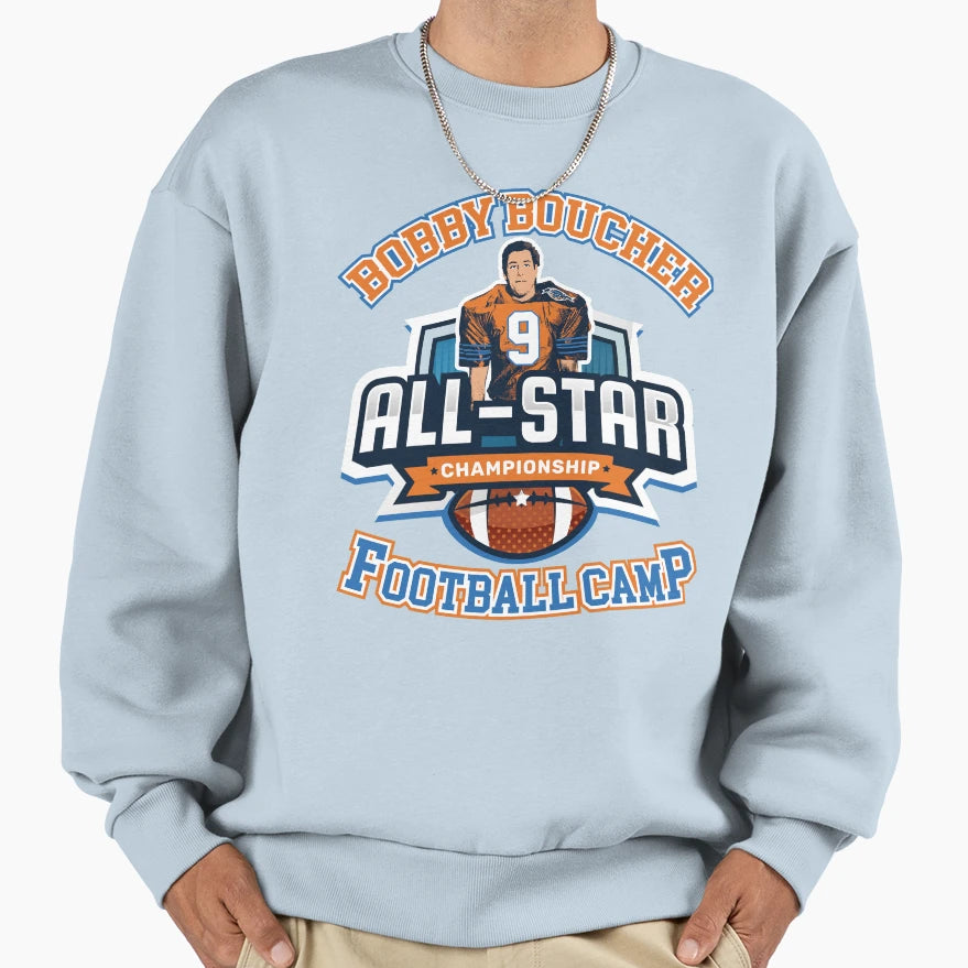 Bobby Boucher All Star Football Camp Sweatshirt - Minimalist Print Unisex - T-Shirt, Sweatshirt, Hoodie