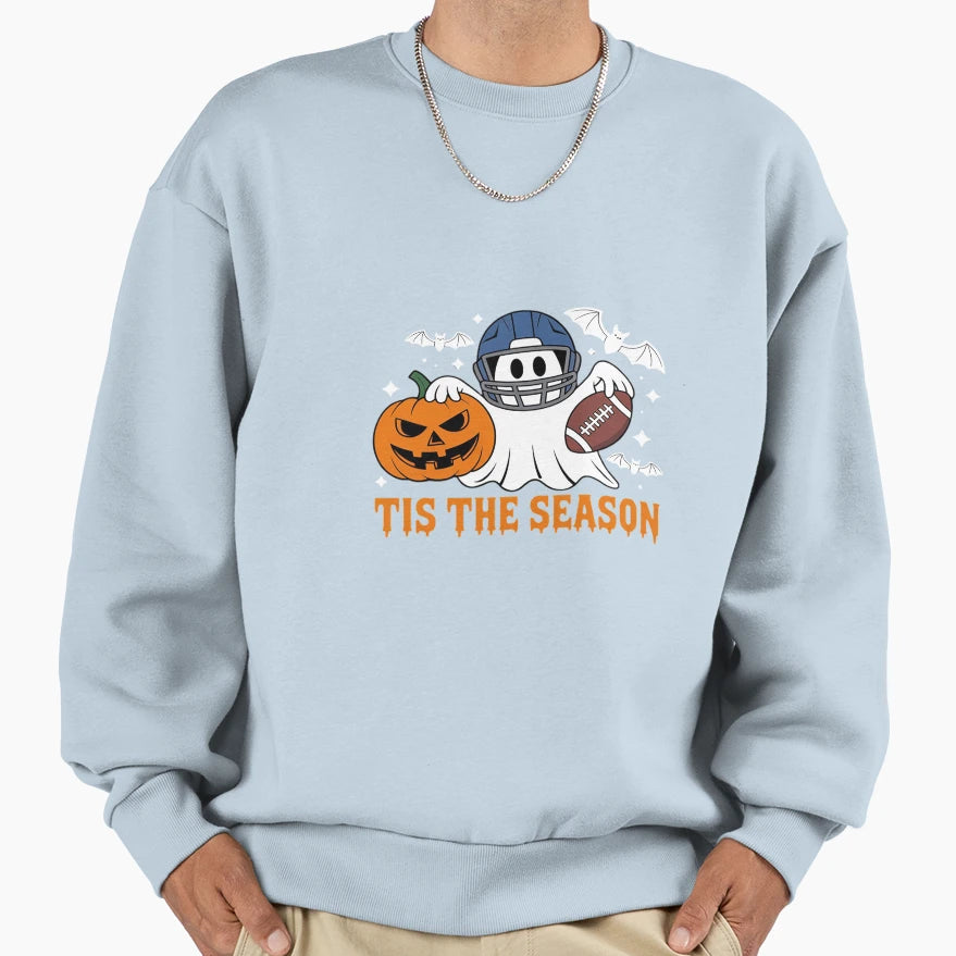 Tis Season Football Halloween Sweatshirt - Fun Novelty Design Men Women - T-Shirt, Sweatshirt, Hoodie
