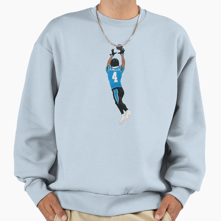 Tetairoa Mcmillan Celebrating Carolina Sweatshirt - Custom Art Print Unisex - T-Shirt, Sweatshirt, Hoodie