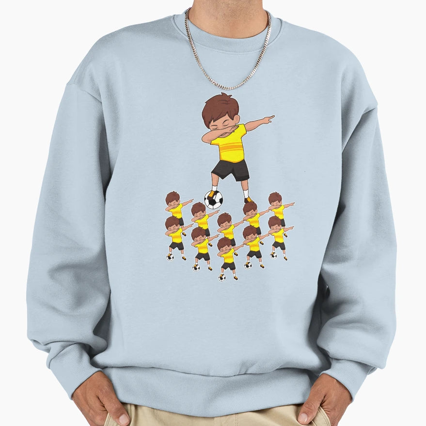 Awesome Soccer Player Yellow Sweatshirt - Fun Novelty Design Men Women - T-Shirt, Sweatshirt, Hoodie