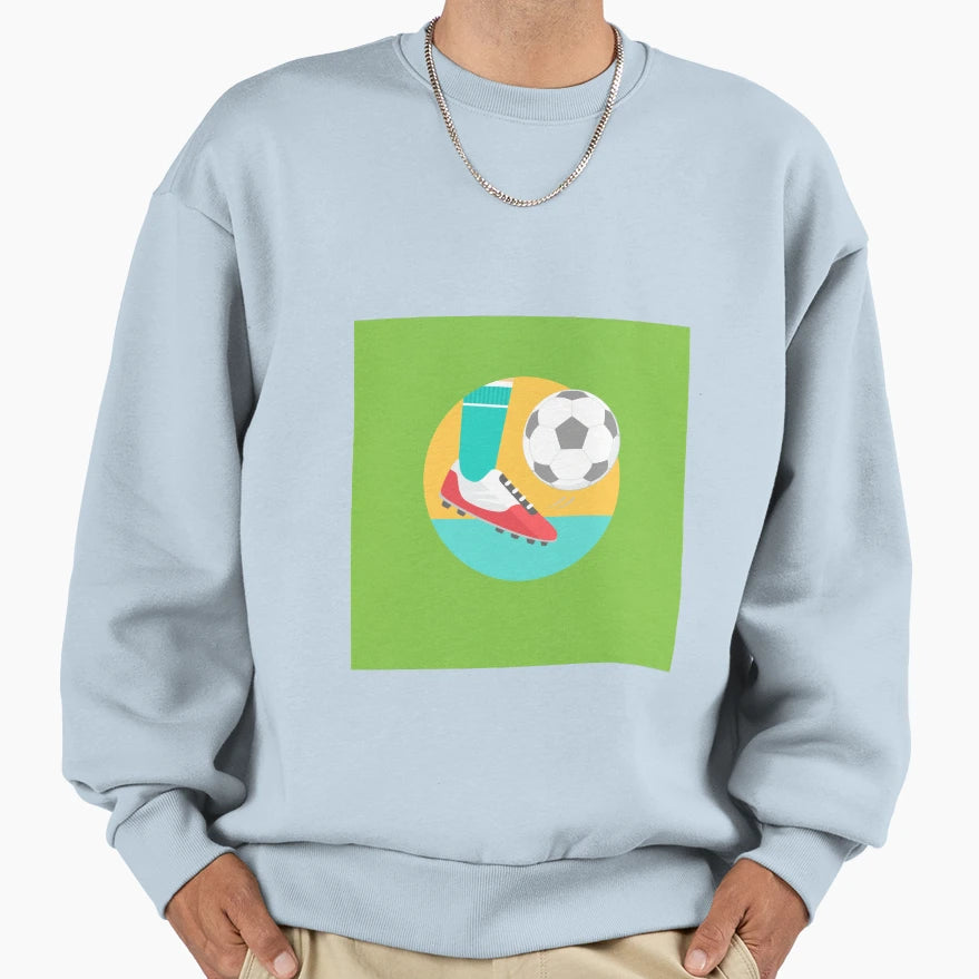 Kick Football Redbubble Sweatshirt - Aesthetic Graphic for Adults - T-Shirt, Sweatshirt, Hoodie