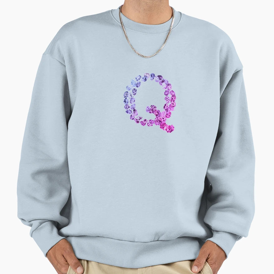 Q Alphabet Sweatshirt - Graphic Print Unisex - T-Shirt, Sweatshirt, Hoodie