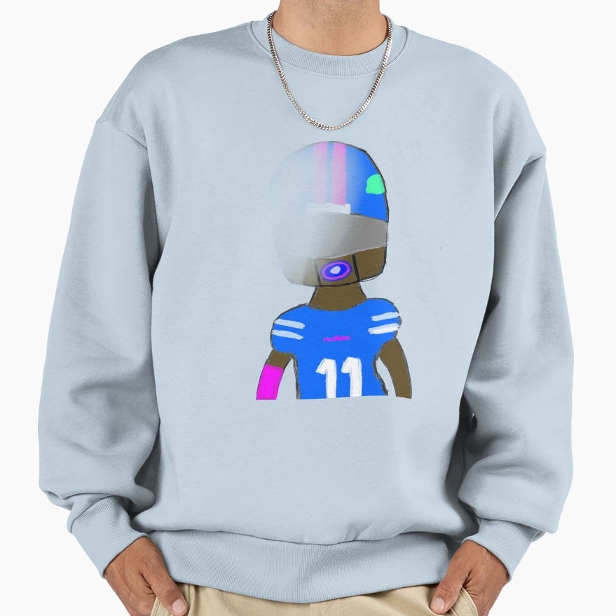 Fading Football Player Sweatshirt - Casual Everyday Wear Unisex - T-Shirt, Sweatshirt, Hoodie