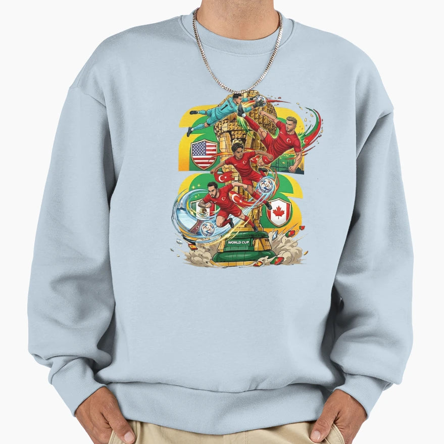 World Cup Turkiye 2026 Sweatshirt - Custom Art Print for Adults - T-Shirt, Sweatshirt, Hoodie