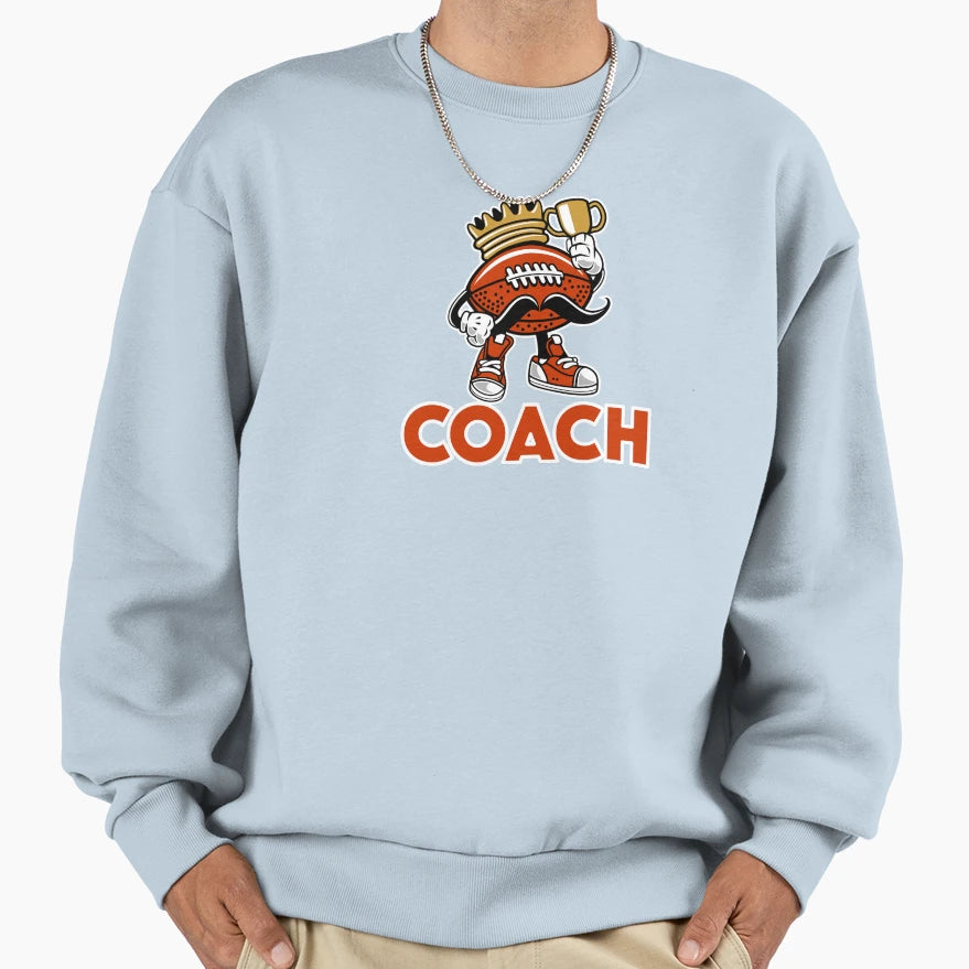 American Football Coach Gift Sweatshirt - Casual Everyday Wear for Adults - T-Shirt, Sweatshirt, Hoodie
