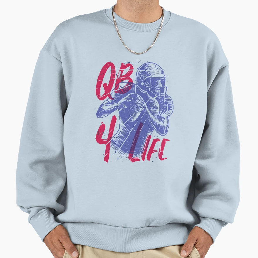 Quarterback Live American Sweatshirt - Casual Everyday Wear for Adults - T-Shirt, Sweatshirt, Hoodie