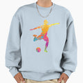 Multicolored Soccer Goal Kick Sweatshirt - Fun Novelty Design Unisex - T-Shirt, Sweatshirt, Hoodie