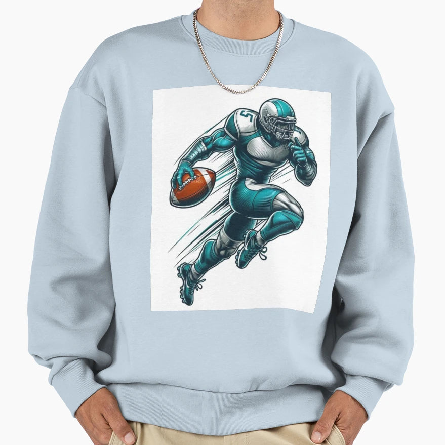 Dynamic Sports Mascot Action Sweatshirt - Graphic Print for Adults - T-Shirt, Sweatshirt, Hoodie
