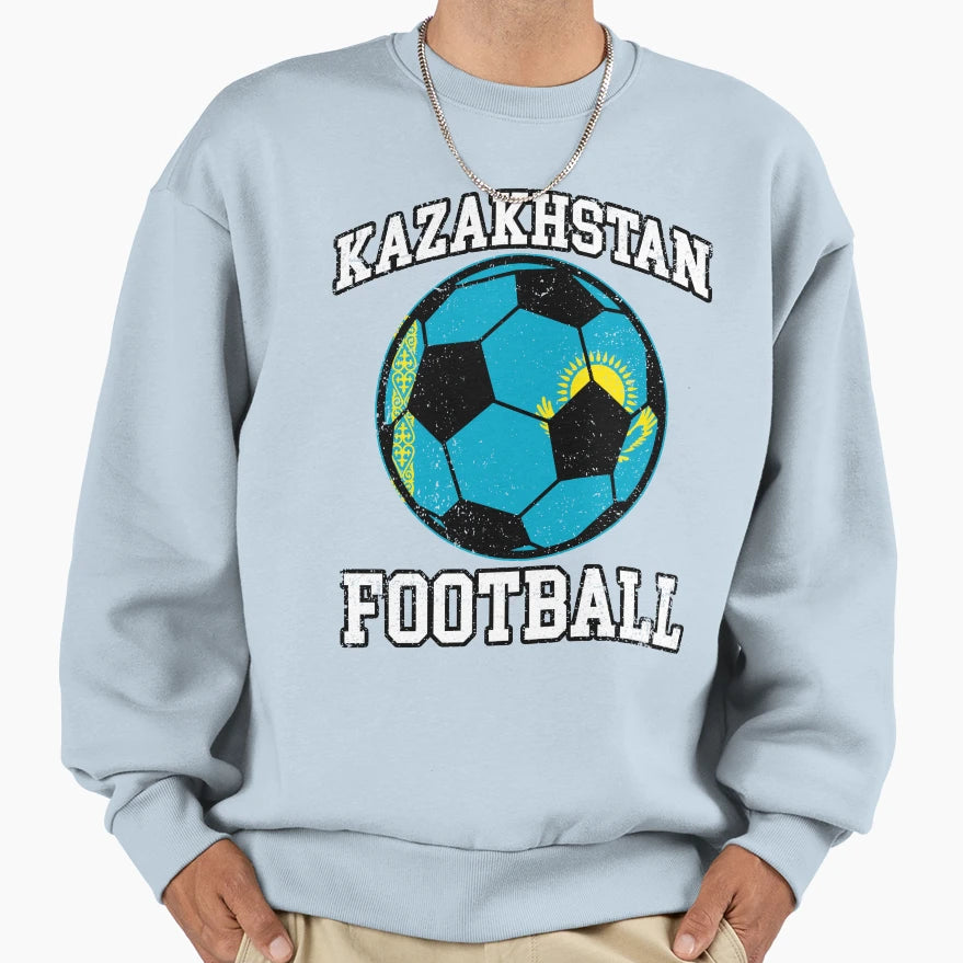 Soccer Ball Kazakhstan Soccer Fans And T-Shirt - Trendy Graphic Unisex - T-Shirt, Sweatshirt, Hoodie