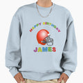 Birthday American Football Helmet Happy T-Shirt - Novelty Apparel Unisex - T-Shirt, Sweatshirt, Hoodie