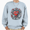 Love Game Football Inspired Sweatshirt - Minimalist Print Unisex - T-Shirt, Sweatshirt, Hoodie