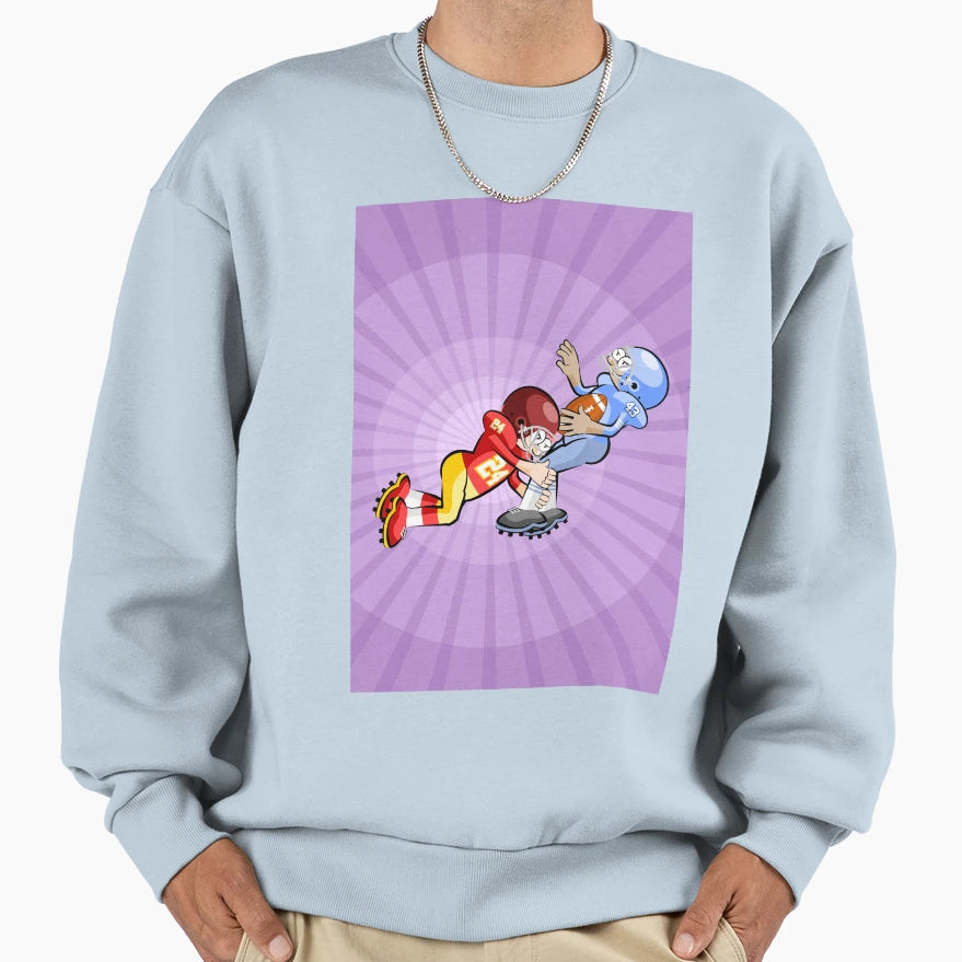 American Football Player Grabs Sweatshirt - Streetwear Style for Adults - T-Shirt, Sweatshirt, Hoodie
