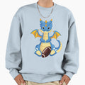 Dragon Playing Rugby Funny Sweatshirt - Casual Everyday Wear for Adults - T-Shirt, Sweatshirt, Hoodie