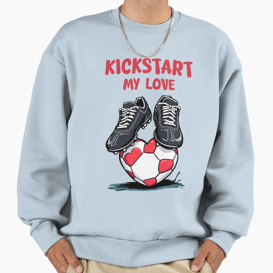 Heart Game Love Sport Valentines Day Sweatshirt - Trendy Graphic Men Women - T-Shirt, Sweatshirt, Hoodie