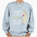Pregnancy Announcement Football Sweatshirt - Trendy Graphic for Adults - T-Shirt, Sweatshirt, Hoodie