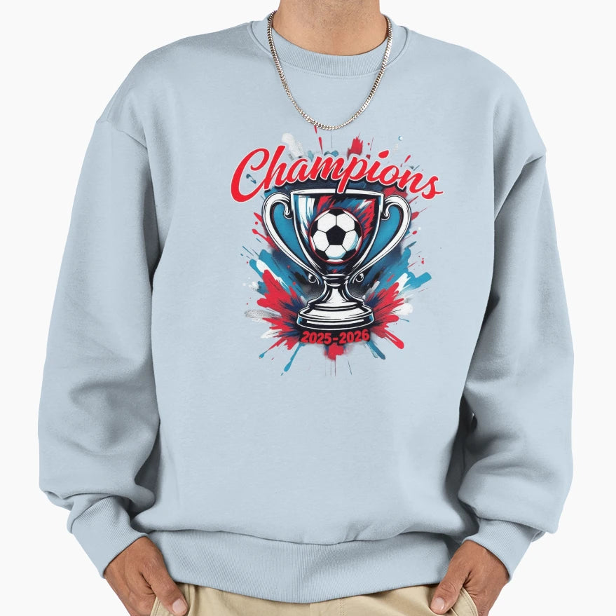 Soccer Champions Fantasy Trophy Sweatshirt - Graphic Print Men Women - T-Shirt, Sweatshirt, Hoodie