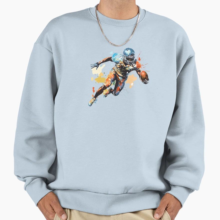Running Back Sweatshirt - Graphic Print Unisex - T-Shirt, Sweatshirt, Hoodie