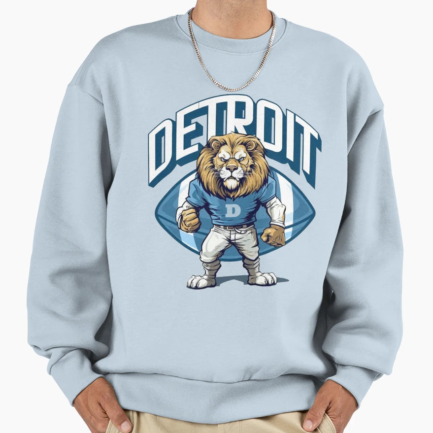 Football Detroit Lions Sweatshirt - Custom Art Print for Adults - T-Shirt, Sweatshirt, Hoodie