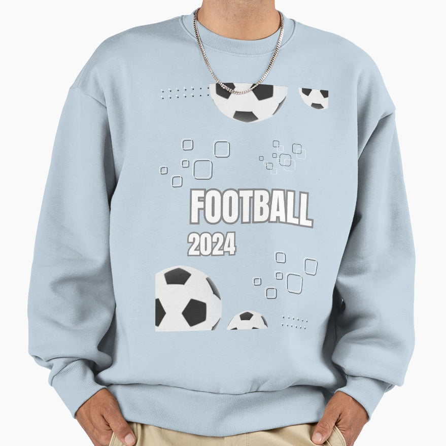 Football 2024 Sweatshirt - Minimalist Print for Adults - T-Shirt, Sweatshirt, Hoodie