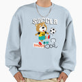 Cartoon Bear Playing Soccer Sweatshirt - Casual Everyday Wear Unisex - T-Shirt, Sweatshirt, Hoodie