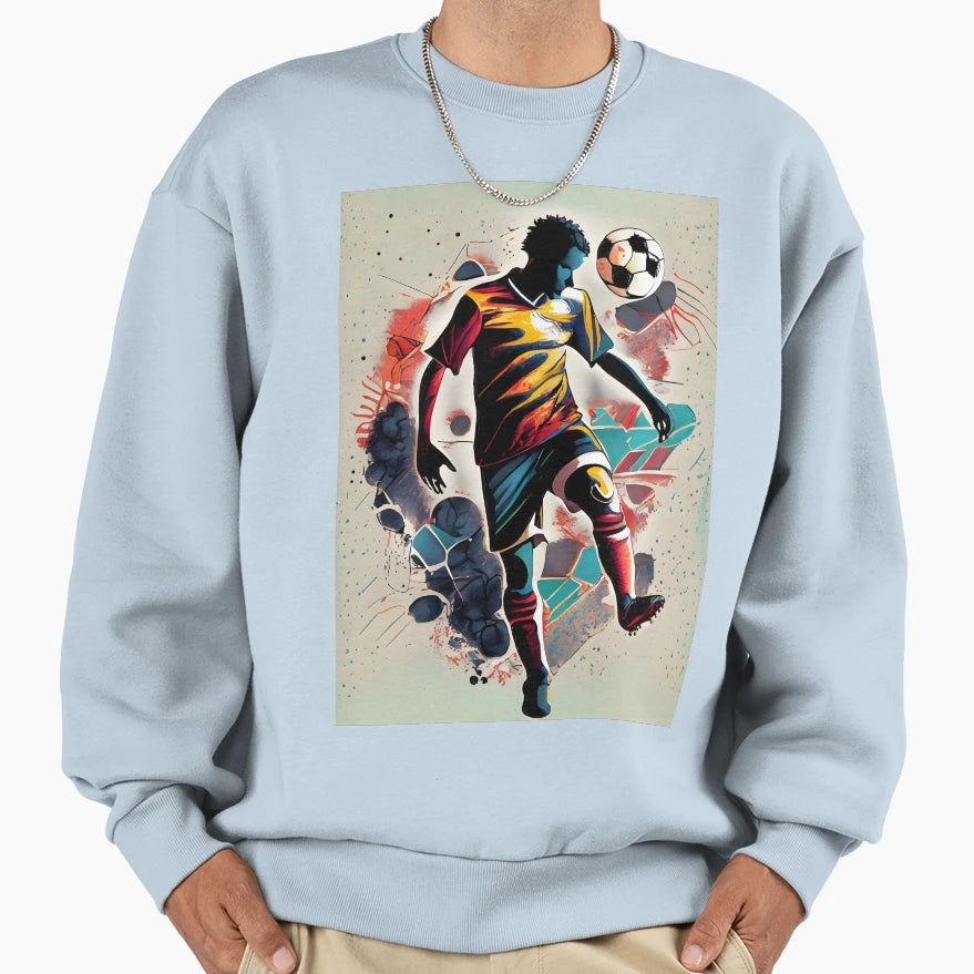 World Class Soccer Star Action Sweatshirt - Trendy Graphic Men Women - T-Shirt, Sweatshirt, Hoodie