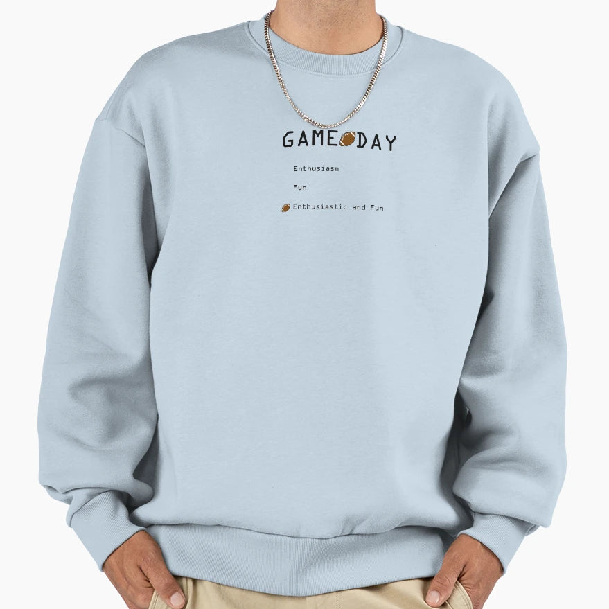 Football Game Day Sweatshirt - Novelty Apparel Men Women - T-Shirt, Sweatshirt, Hoodie