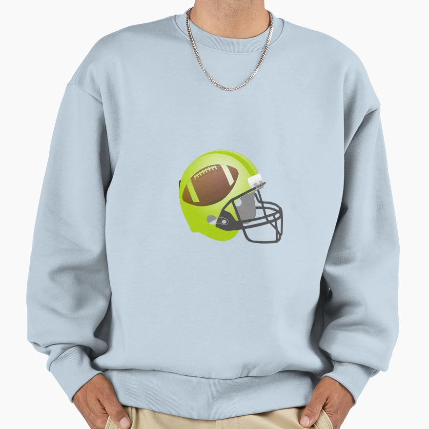 Football Sweatshirt - Aesthetic Graphic Men Women - T-Shirt, Sweatshirt, Hoodie