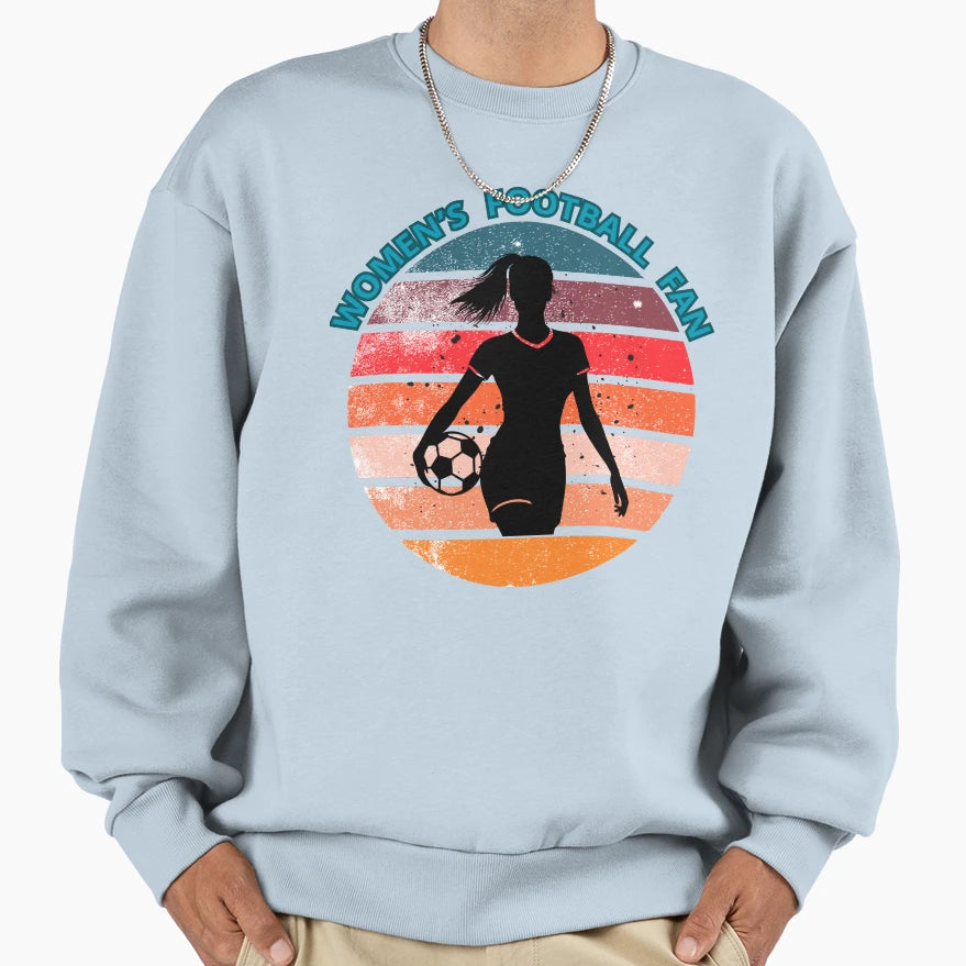 Womens Football Fan Sweatshirt - Fun Novelty Design for Adults - T-Shirt, Sweatshirt, Hoodie