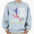 Play Like Usa United States Womens T-Shirt - Unique Graphic for Adults - T-Shirt, Sweatshirt, Hoodie