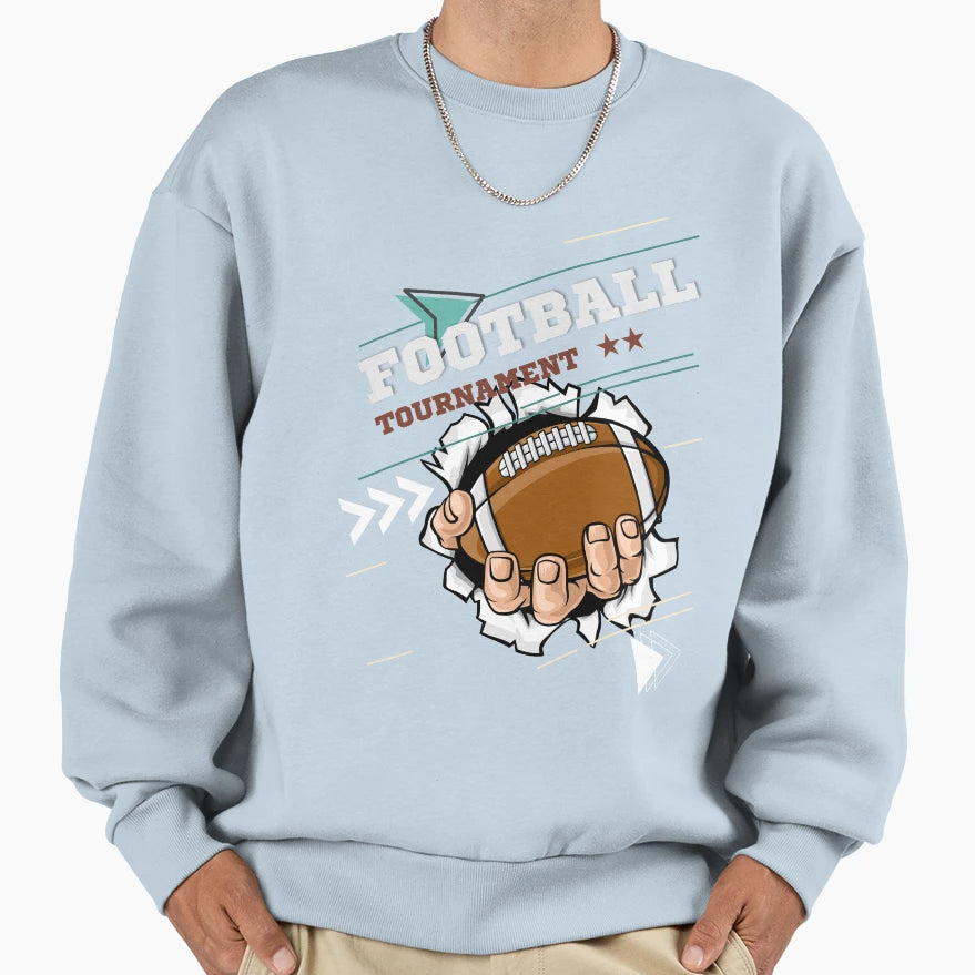 American Football Sports Ball Sweatshirt - Trendy Graphic for Adults - T-Shirt, Sweatshirt, Hoodie