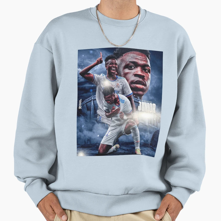 Wallpaper Vinicius Jr Sweatshirt - Minimalist Print Men Women - T-Shirt, Sweatshirt, Hoodie