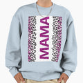 Mama Crystal Tiger Pattern Purple Sweatshirt - Trendy Graphic for Adults - T-Shirt, Sweatshirt, Hoodie