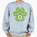 Green Paw Monogram Q Sweatshirt - Aesthetic Graphic Men Women - T-Shirt, Sweatshirt, Hoodie