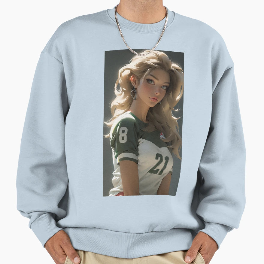 Football Girlfriend Sweatshirt - Fun Novelty Design Men Women - T-Shirt, Sweatshirt, Hoodie