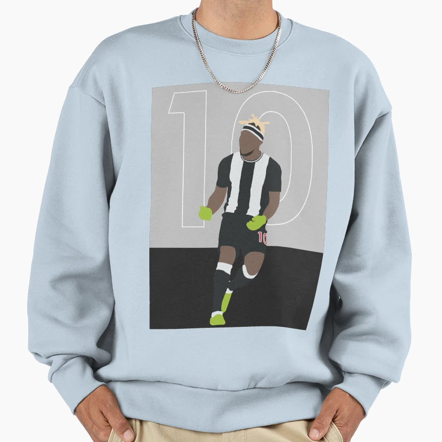 Allan Saint Maximin Illustration Sweatshirt - Graphic Print Unisex - T-Shirt, Sweatshirt, Hoodie