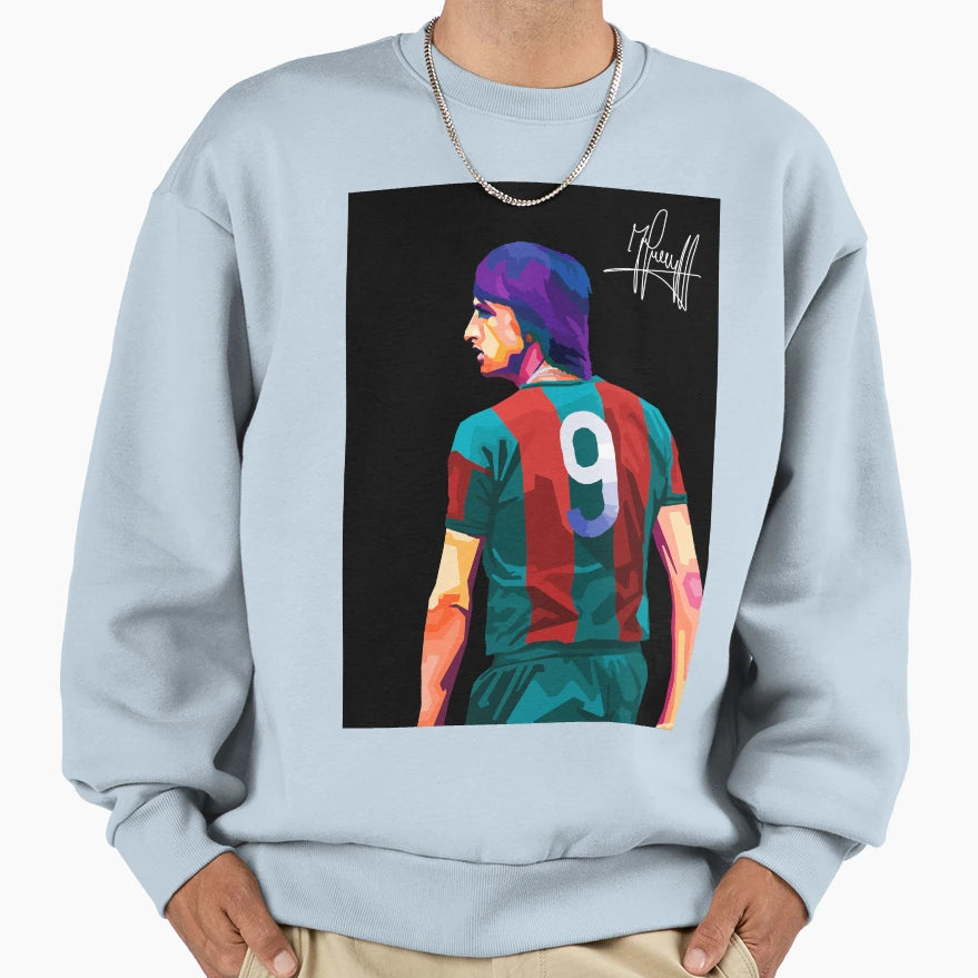 Johan Cruyff Pop Art Sweatshirt - Novelty Apparel Unisex - T-Shirt, Sweatshirt, Hoodie
