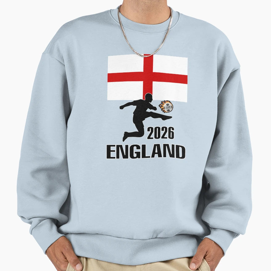 England Soccer 2026 T-Shirt - Minimalist Print for Adults - T-Shirt, Sweatshirt, Hoodie