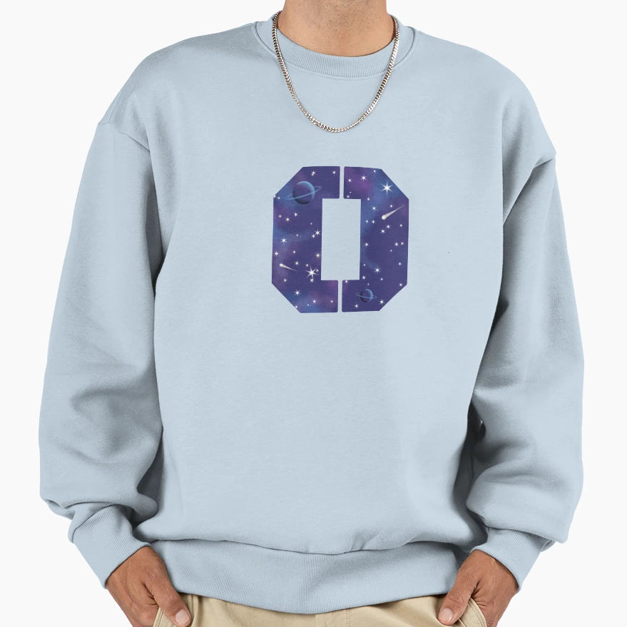Outer Space O Sweatshirt - Novelty Apparel for Adults - T-Shirt, Sweatshirt, Hoodie
