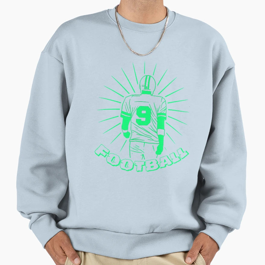 Amercian Football Quarterback Designer Sweatshirt - Custom Art Print Unisex - T-Shirt, Sweatshirt, Hoodie
