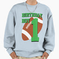 1St Birthday Football Art 1 Year Old Sweatshirt - Novelty Apparel Unisex - T-Shirt, Sweatshirt, Hoodie
