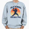 Old School Football Vibes Sweatshirt - Minimalist Print for Adults - T-Shirt, Sweatshirt, Hoodie