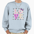 Love Soccer Ball Crown Animal Sweatshirt - Aesthetic Graphic Unisex - T-Shirt, Sweatshirt, Hoodie