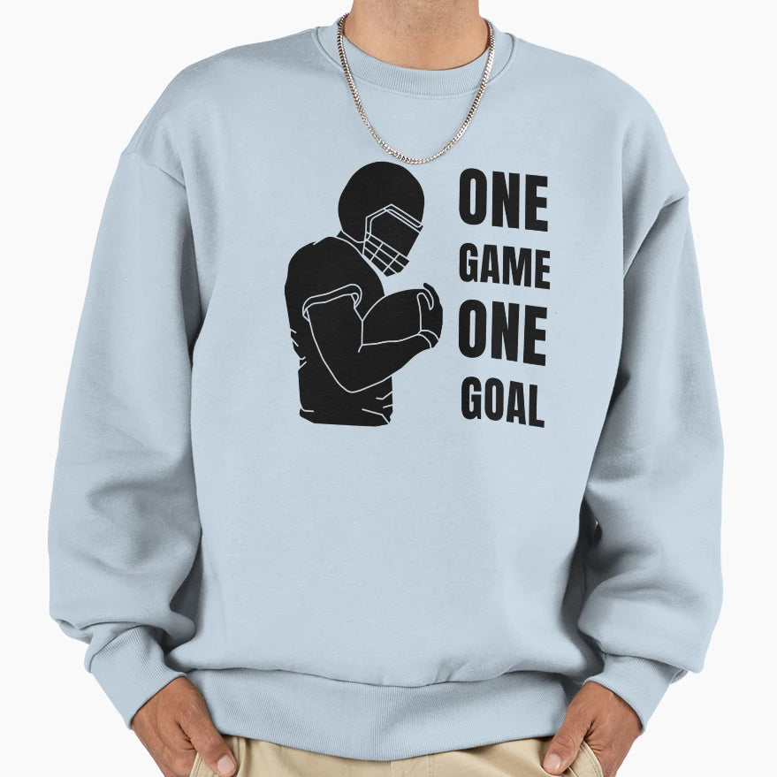 One Game One Goal Sweatshirt - Unique Graphic Men Women - T-Shirt, Sweatshirt, Hoodie