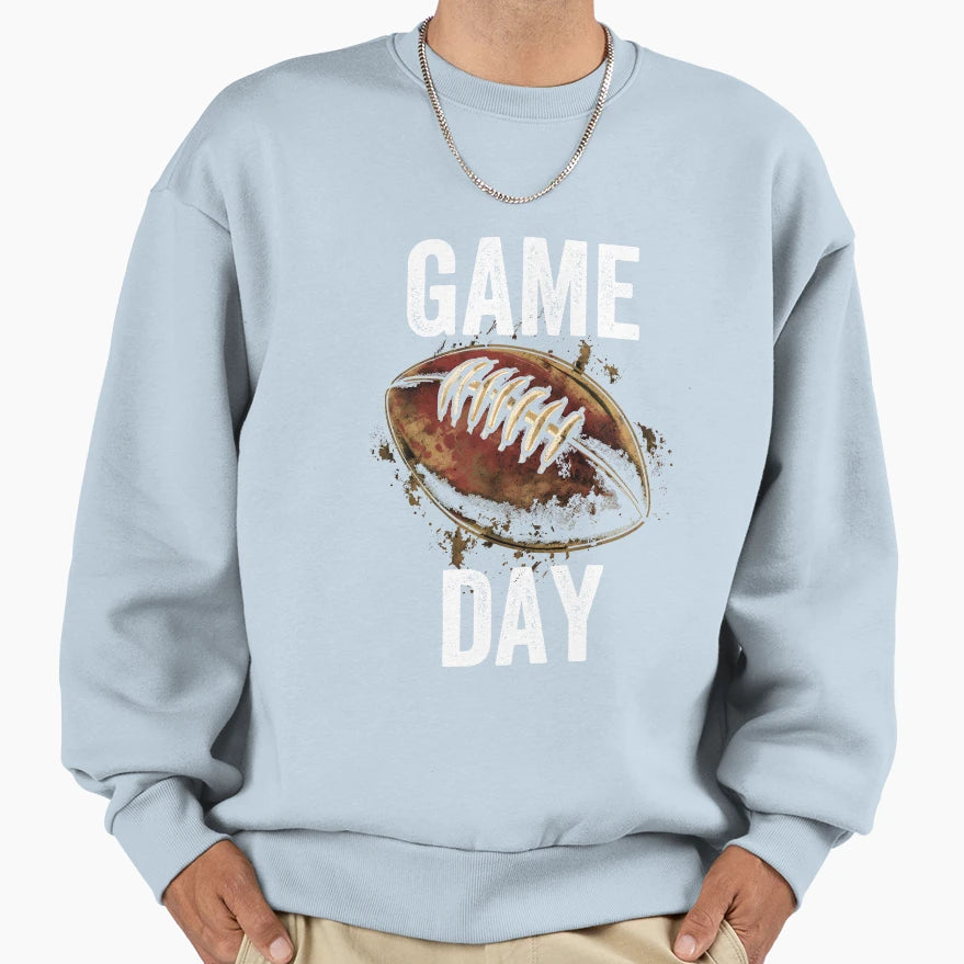 Game Day Football Sunday Sweatshirt - Minimalist Print for Adults - T-Shirt, Sweatshirt, Hoodie