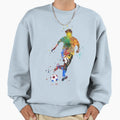 Male Soccer Player Sweatshirt - Trendy Graphic Unisex - T-Shirt, Sweatshirt, Hoodie