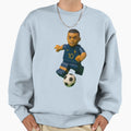 Block Mbappe Sweatshirt - Minimalist Print for Adults - T-Shirt, Sweatshirt, Hoodie